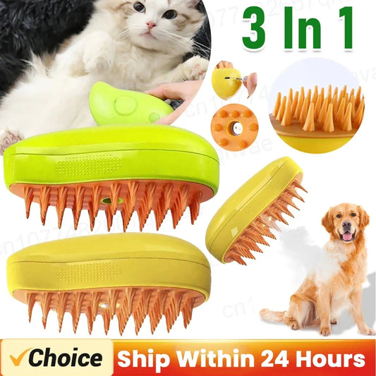 3-in-1 Steamy Pet Brush