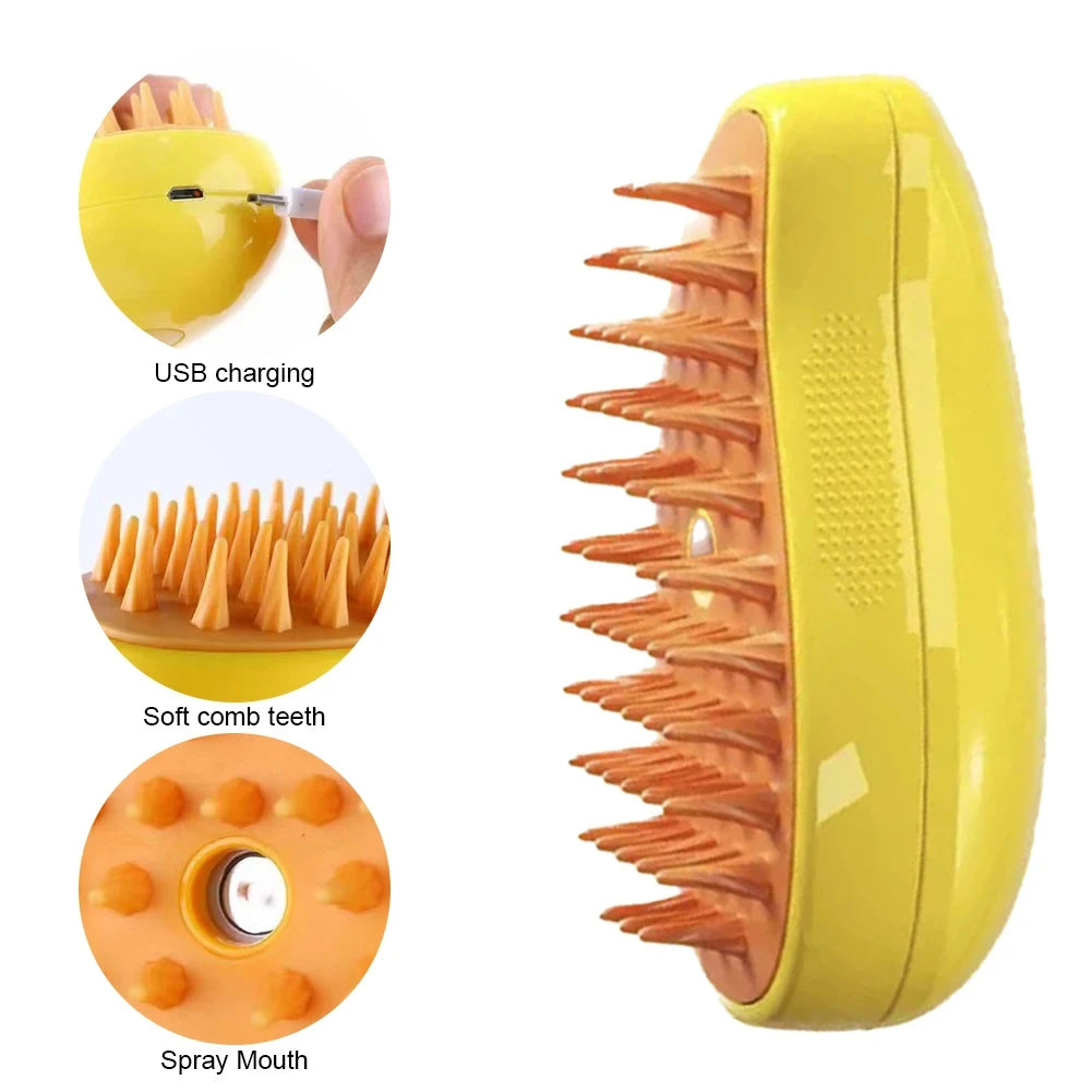 3-in-1 Steamy Pet Brush